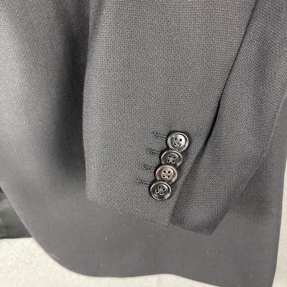 Ermenegildo Zegna Wool Blazer Sport Coat Men 48L Black High Performance 3 Button - Picture 7 of 16